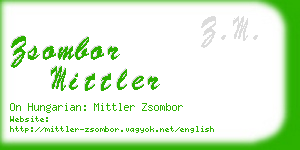 zsombor mittler business card